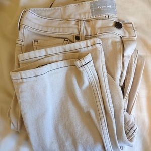 Everlane Japanese Denim Cheeky Jean size 29 in Sandstone/Charcoal